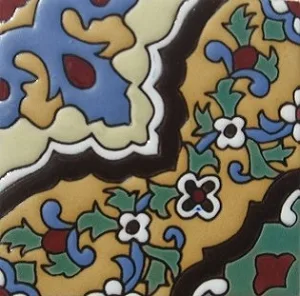 Toluca "La Paz" Handcrafted Relief Mexican Tile