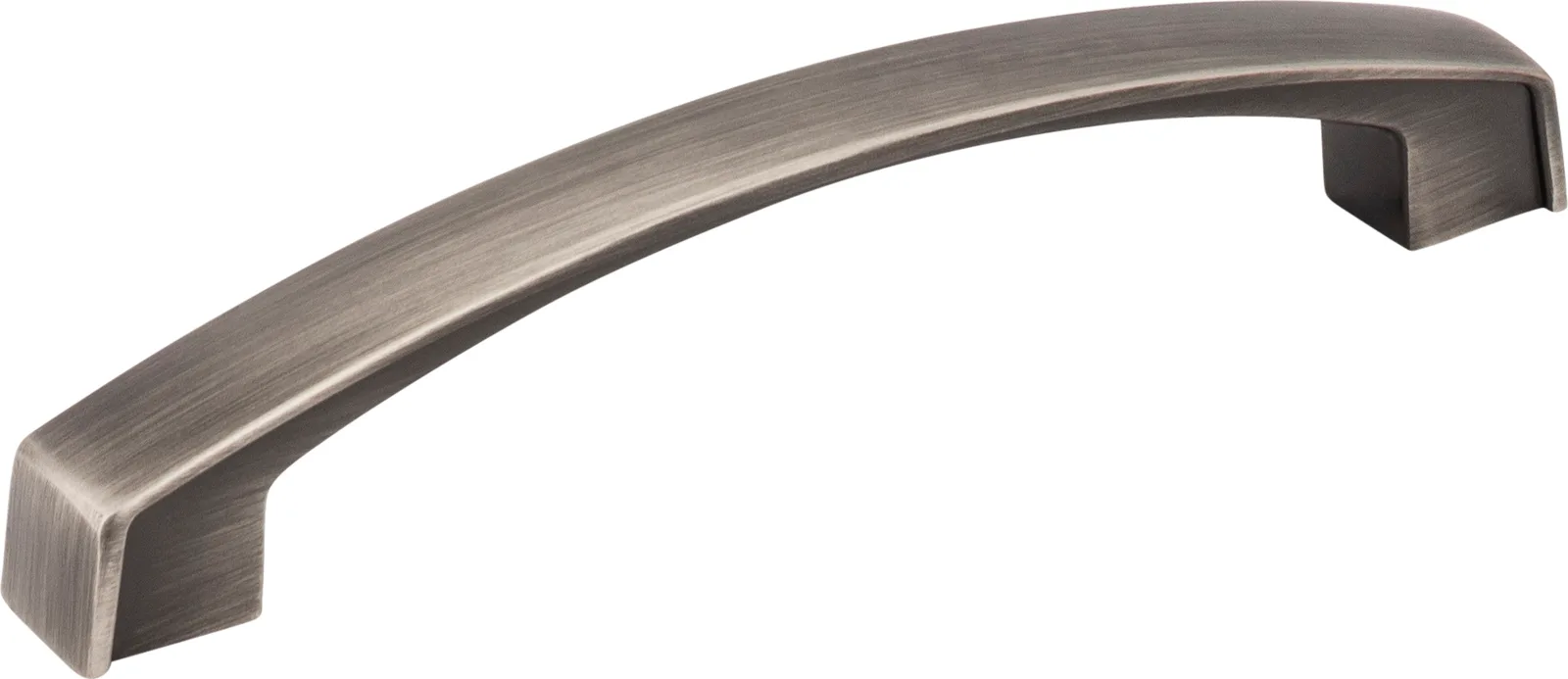 Merrick Cabinet Pull-128 in Matte Black finish, 5-1/2 inches overall length, decorative hardware