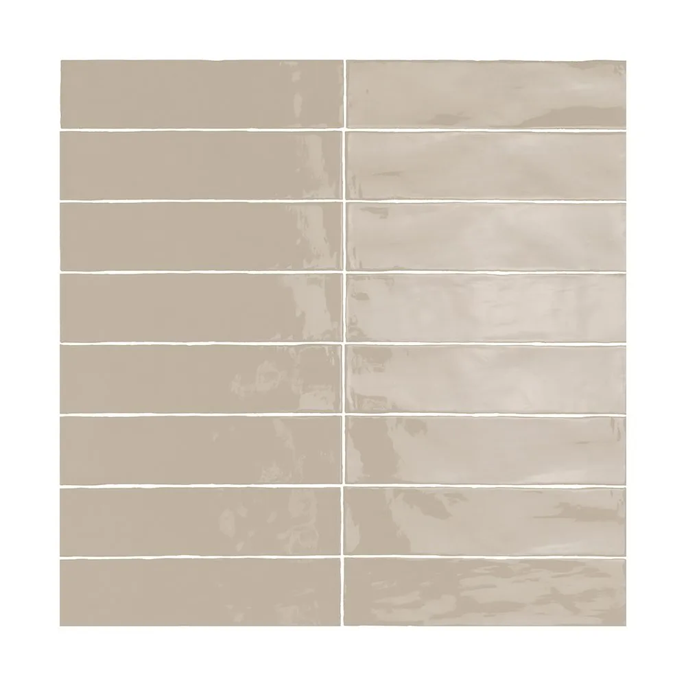 Sabbia Ceramic Tile in gloss finish, 3x12 and 0.5x12 sizes, made from pressed ceramic material.