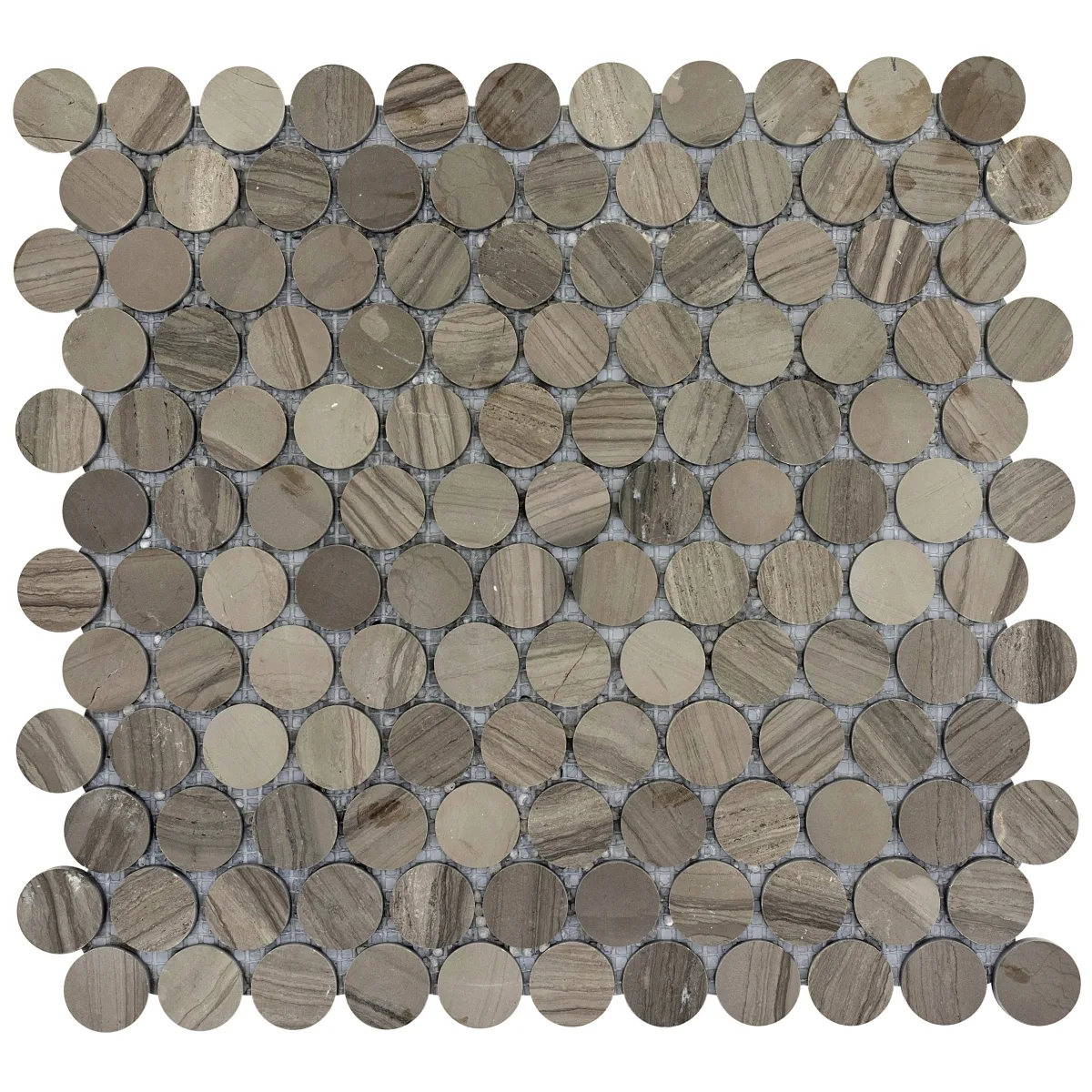 Metro Honed Penny Pattern Mosaic