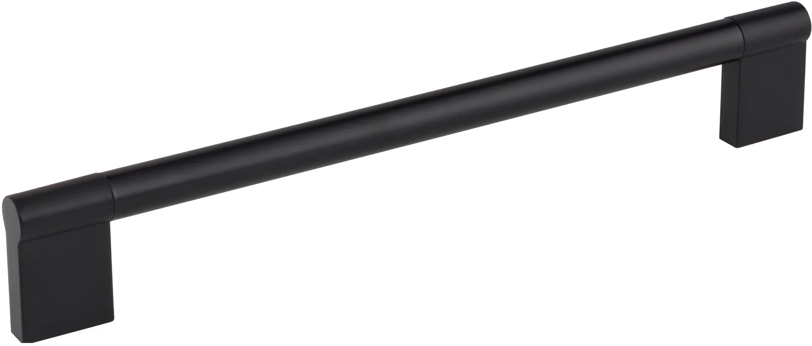 224 mm Knox Cabinet Bar Pull in Matte Black, decorative hardware for modern cabinetry