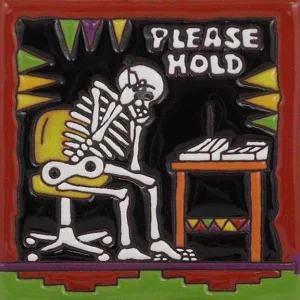 DD Telephone - Dia de los Muertos Art Tile