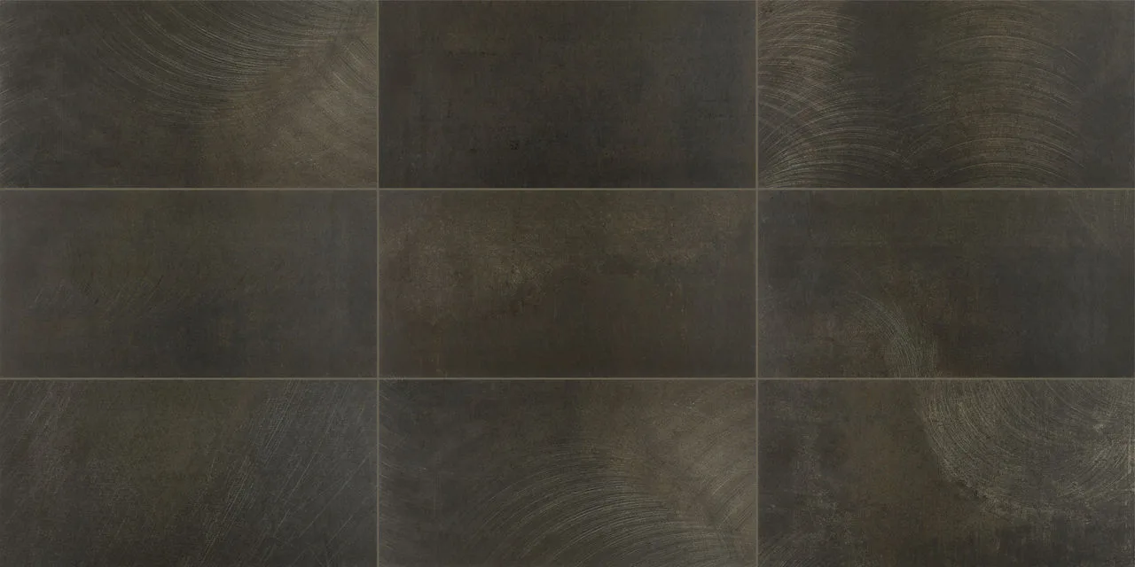 Daltile Ironcraft Sable Black 12X24, Matte, Rectangle Porcelain Tile