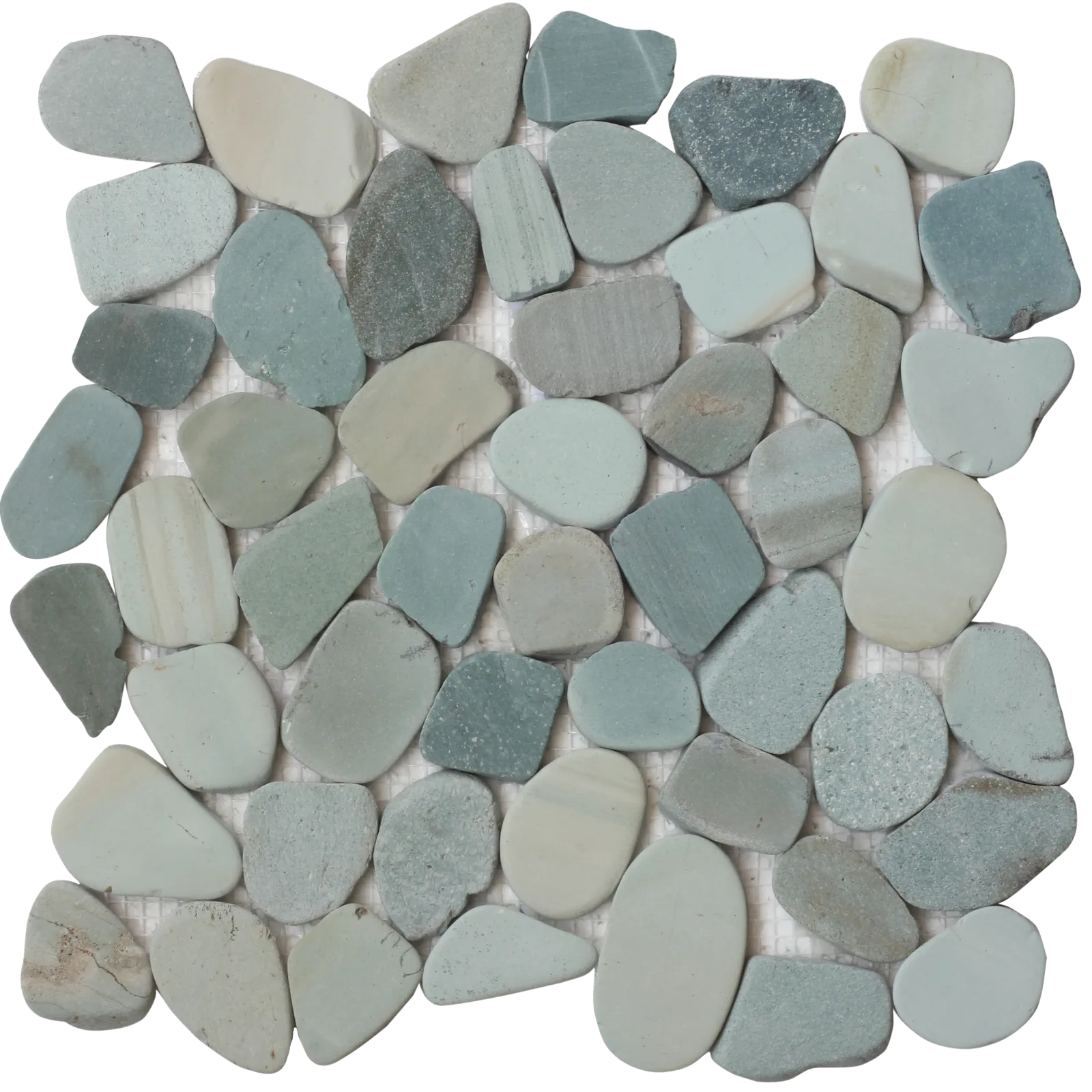 Sage Flat Indonesian Stone Mosaic