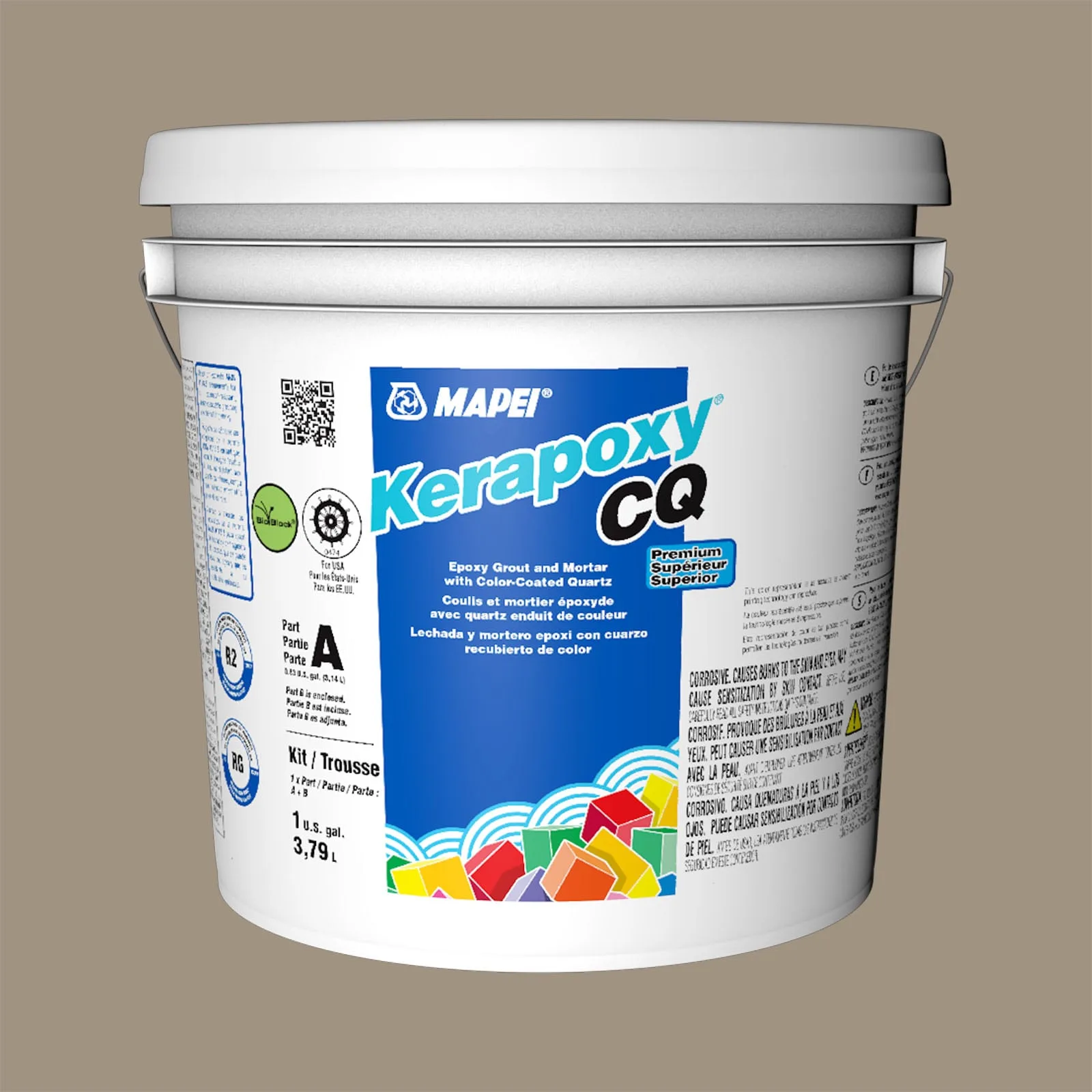 Mapei Kerapoxy CQ Driftwood #5105 Epoxy Grout (1 Gal)