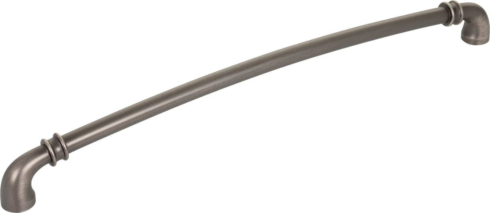 445-305 Pull in Matte Black, 12-11/16" overall length, decorative hardware by Jeffrey Alexander