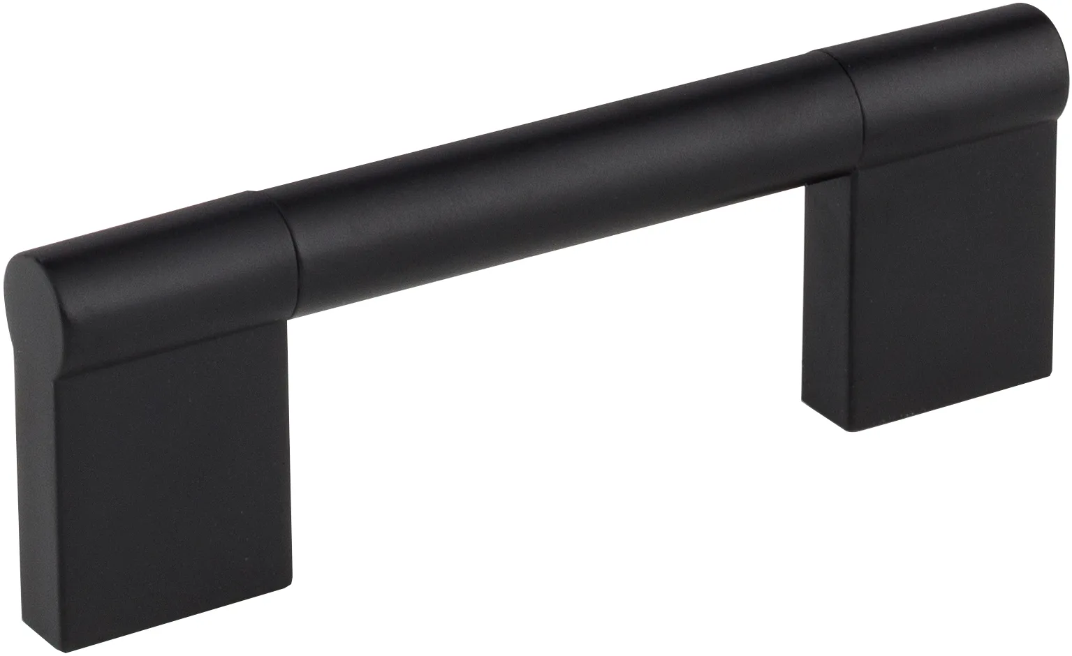 96 mm Knox Cabinet Bar Pull in Matte Black finish, decorative hardware for modern cabinetry