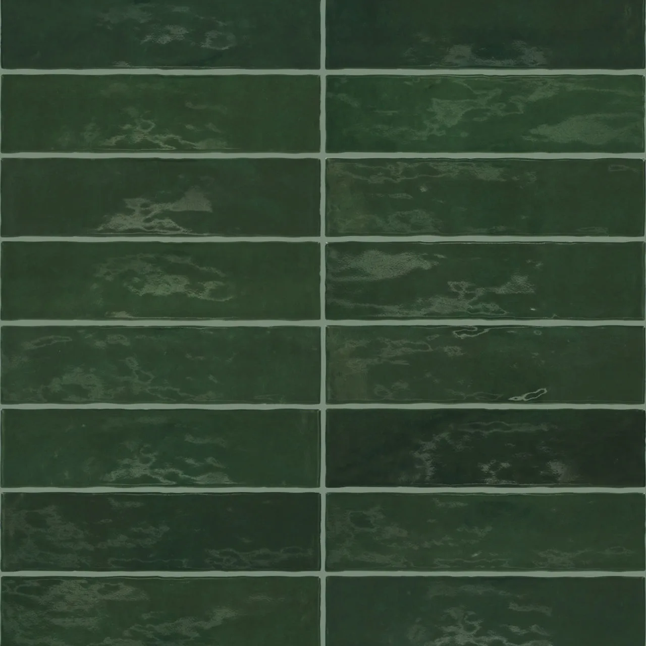 Marazzi Zellige Neo Bosco ceramic tile in glossy finish, 3x12 rectangle shape, wall body material, high variation shade