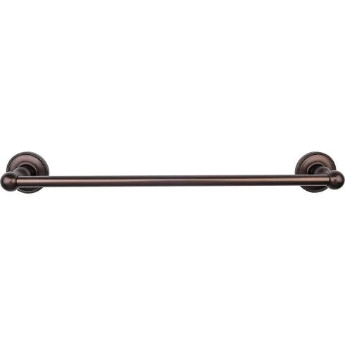 Edwardian Bath Towel Bar Single - Beaded Bplate