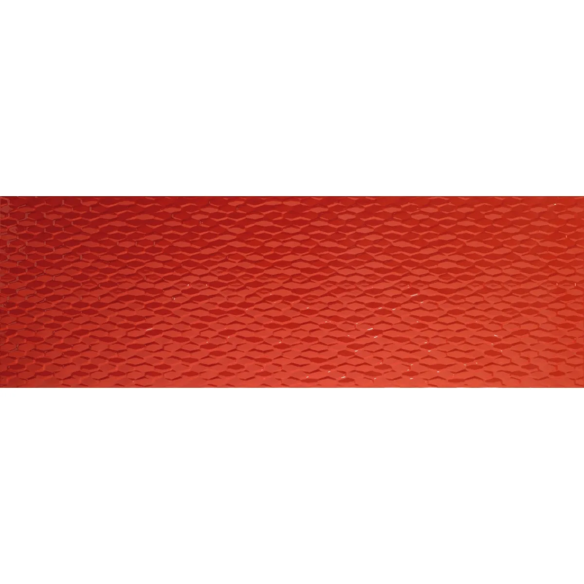Artwork Red 12x35 Minihexagon Mosaic Tile