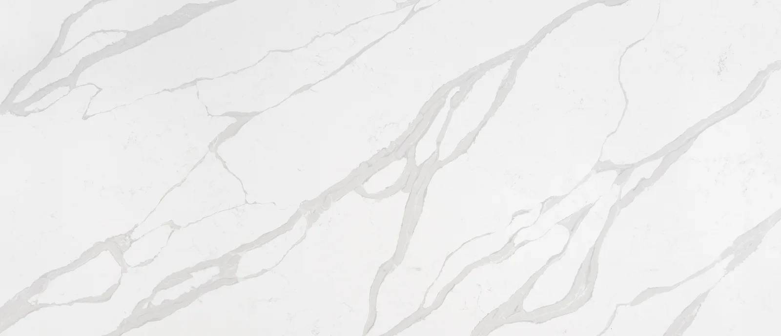 Calacatta Luccia Book Match Quartz Countertop 126x63 in Polished Finish