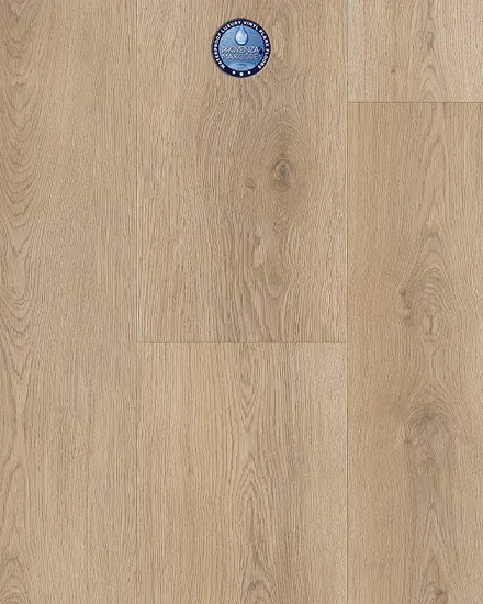Moda Living Elite LVP flooring in Bravo color, 9.06" planks, durable vinyl material