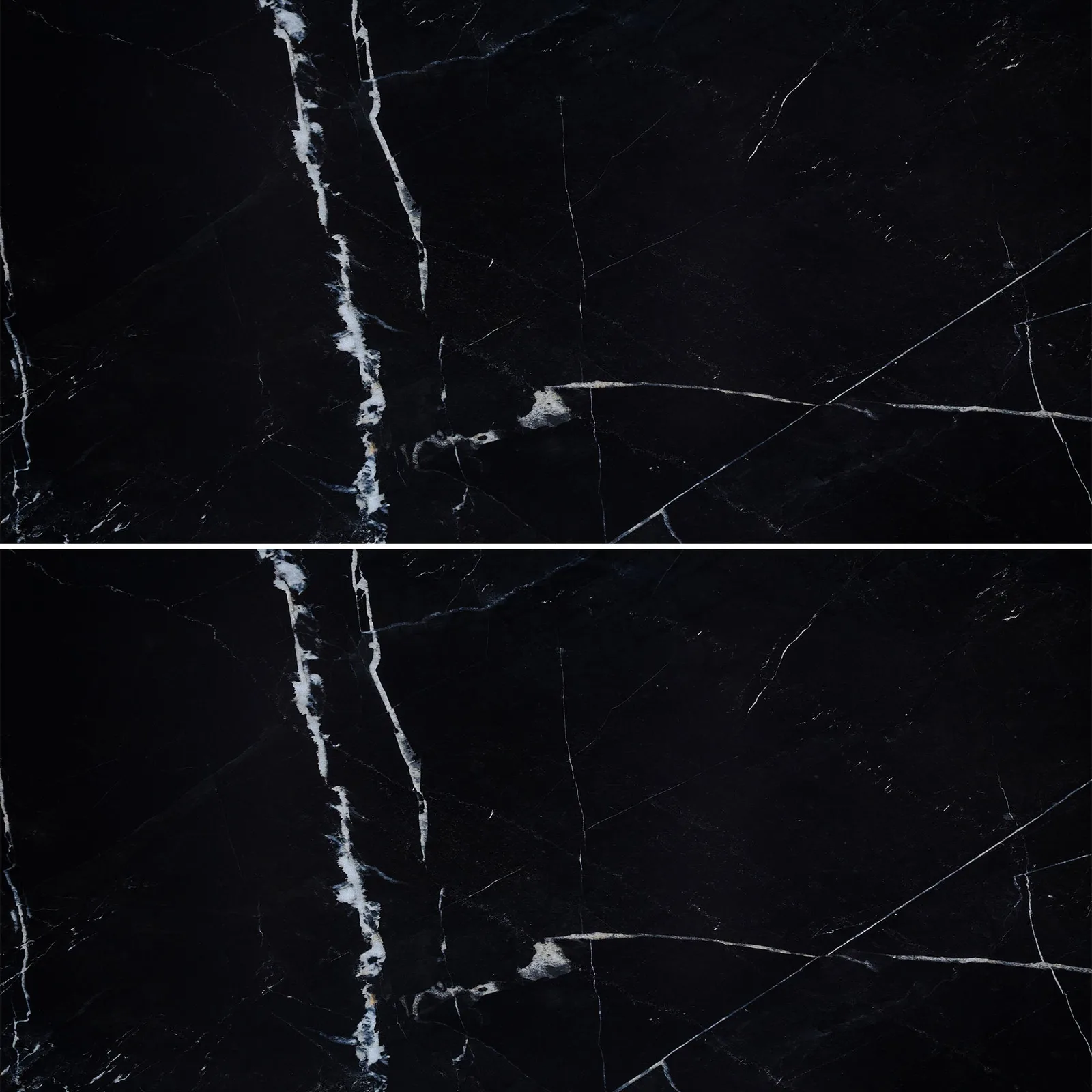 Tele di Marmo Revolution Calacatta Black porcelain tile 24x48 matte finish
