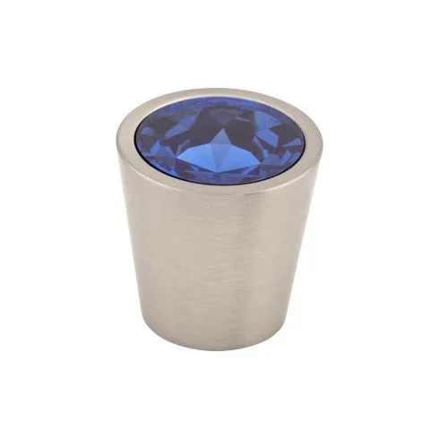 Blue Crystal Center Knob