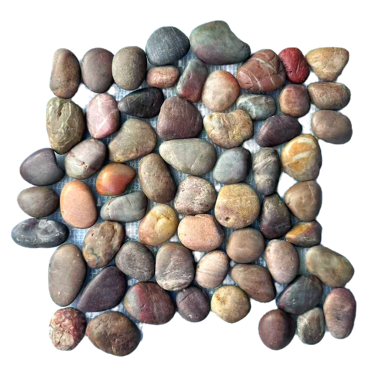 Red Cranberry Polished Pebble Mosaic