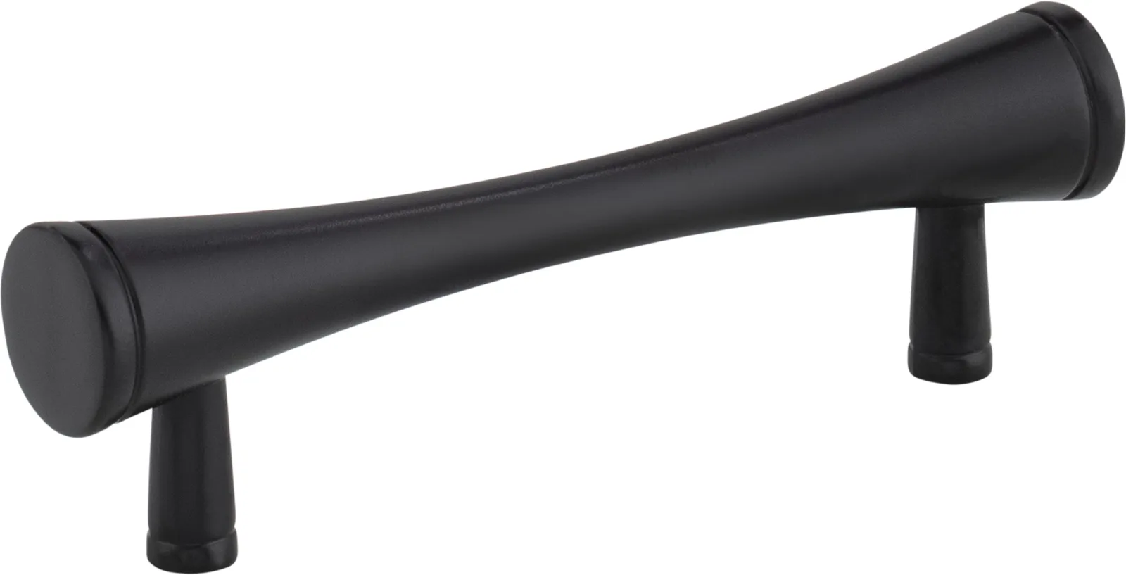 Sedona Cabinet Pull in Matte Black, 4" overall length, decorative hardware for cabinets