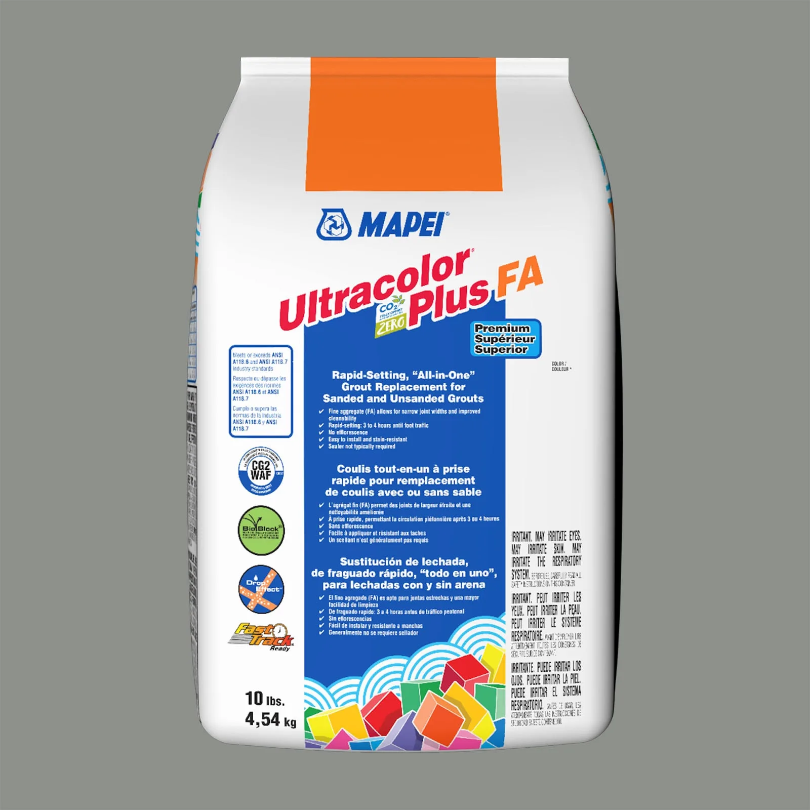 Mapei Ultracolor Plus FA Cavern Moss Grout 10-lb all-in-one in a natural earthy green color