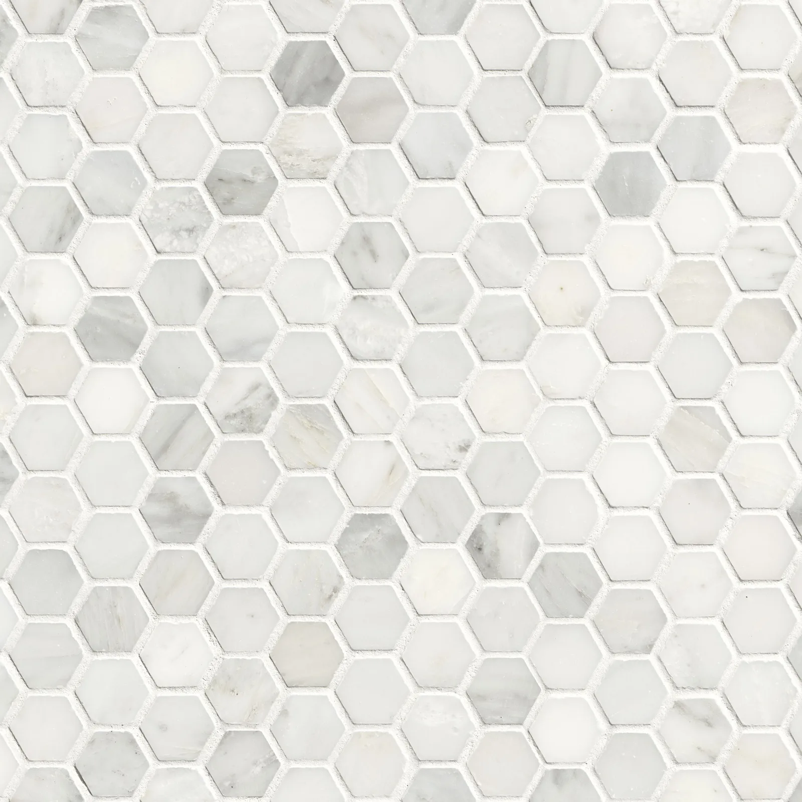 Arabescato Carrara Hexagon Mosaic