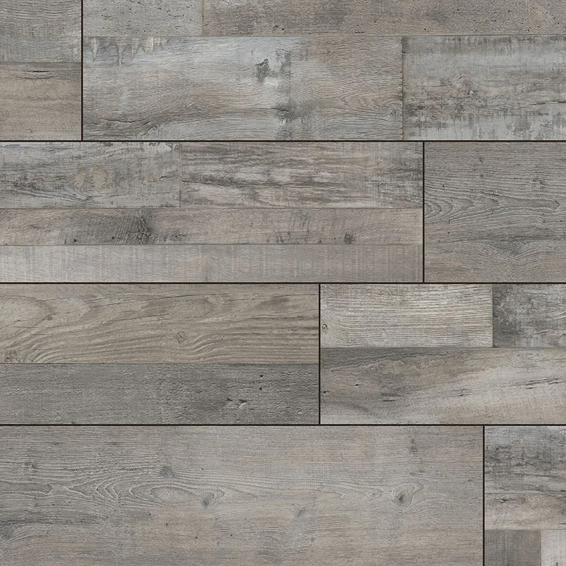 Xl Prescott - Mezcla LVP flooring in chic gray color, low gloss finish, size 9x60, 6.5 MM thickness