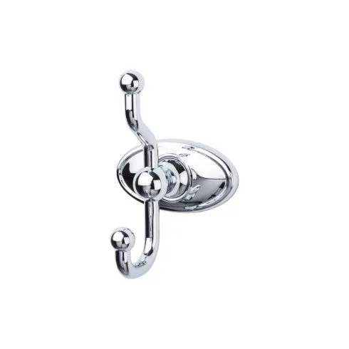 Edwardian Bath Double Hook Oval Backplate