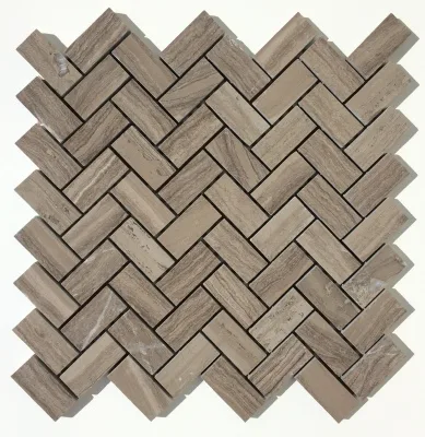 Haisa Black Marble Mosaic polished finish natural marble tile