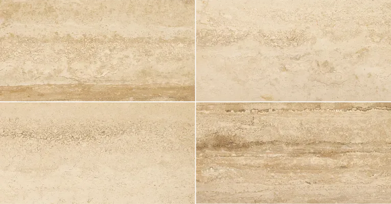 Rumi Veincut Fh Travertine Tile, Filled Honed Finish, 18x36 inches, Natural Stone