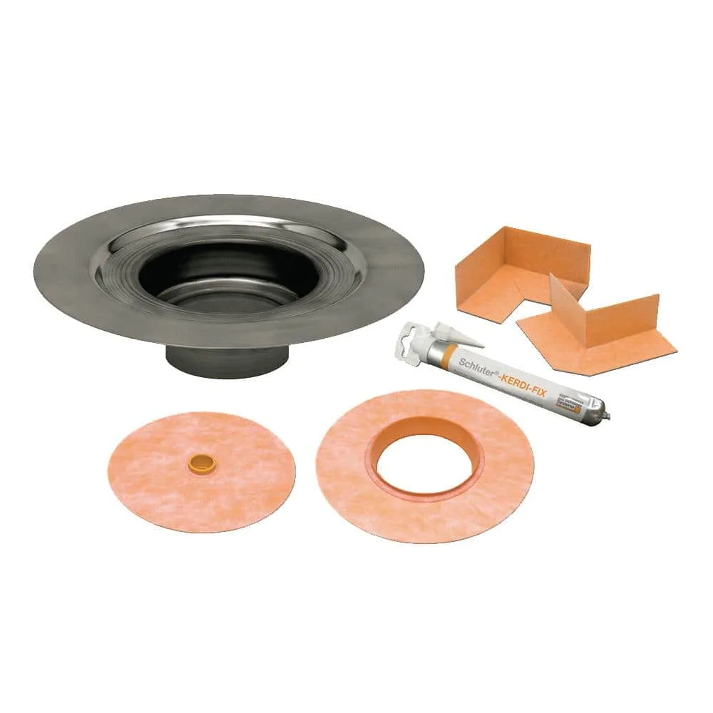 Schluter Kerdi-Drain 2 in. Outlet Stainless Steel Drain Flange KD2FLKE