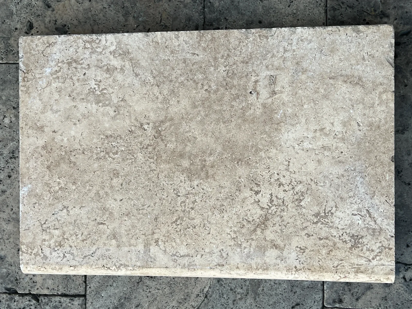 Walnut Travertine Pool Coping