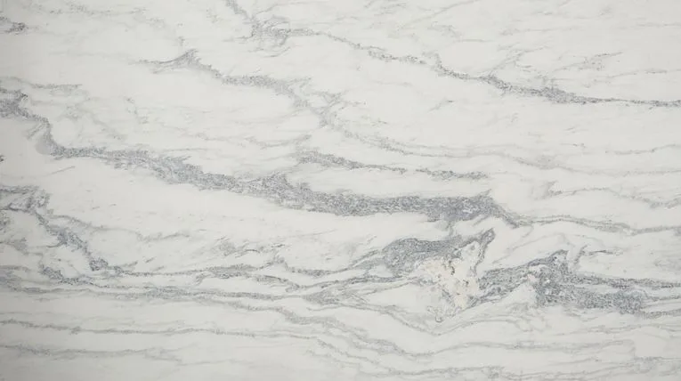 Montclair White Satin Marble Countertop 3/4" thick satin finish