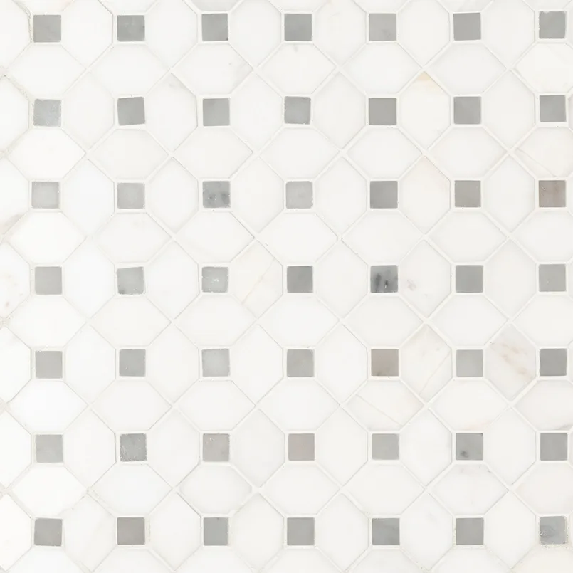 Bianco Dolomite Dotty Mosaic