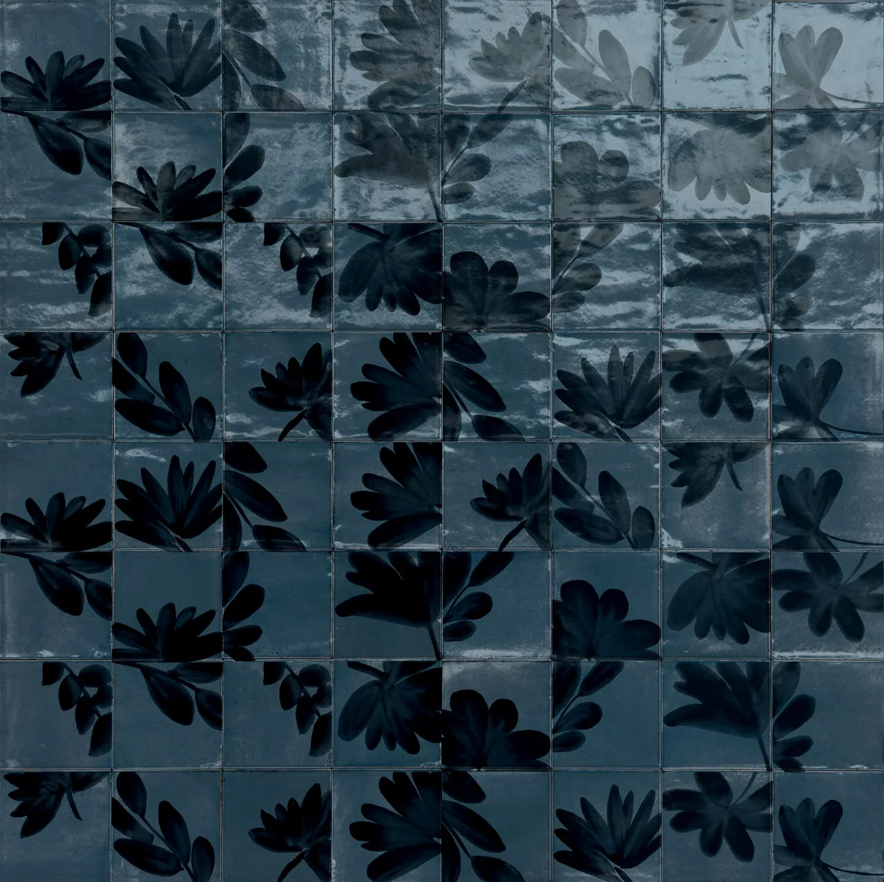 Marazzi Rice Blu Deco Blossom