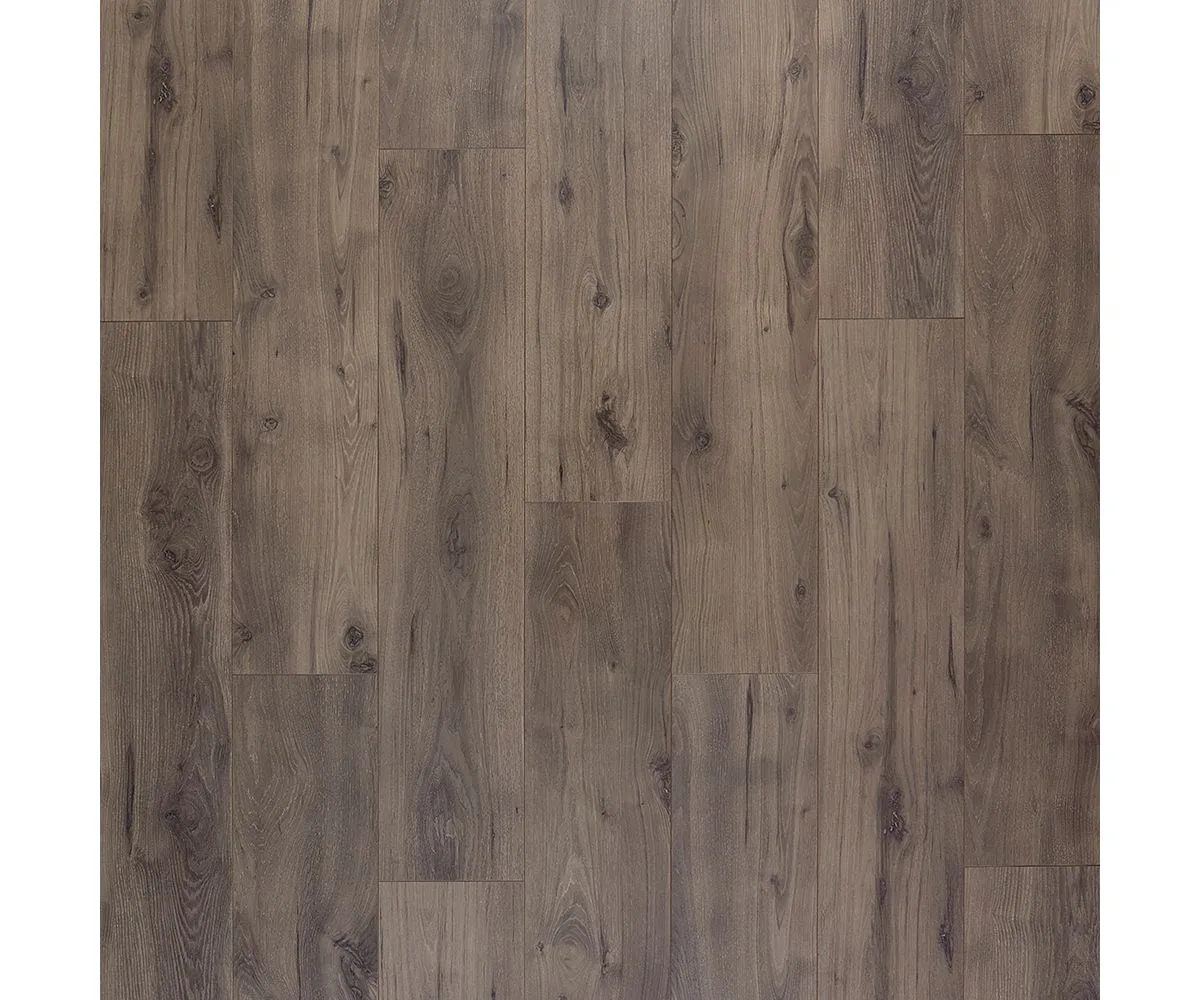 Quick-Step Studio laminate flooring in Whistler Oak, smooth texture, 47.24 inch planks, waterproof and fade resistant
