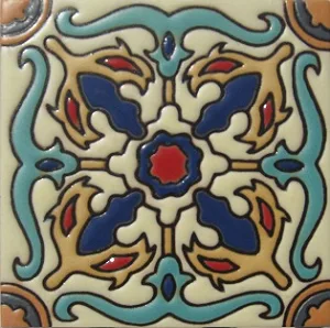 Tehuacan "La Paz" Handcrafted Relief Mexican Tile
