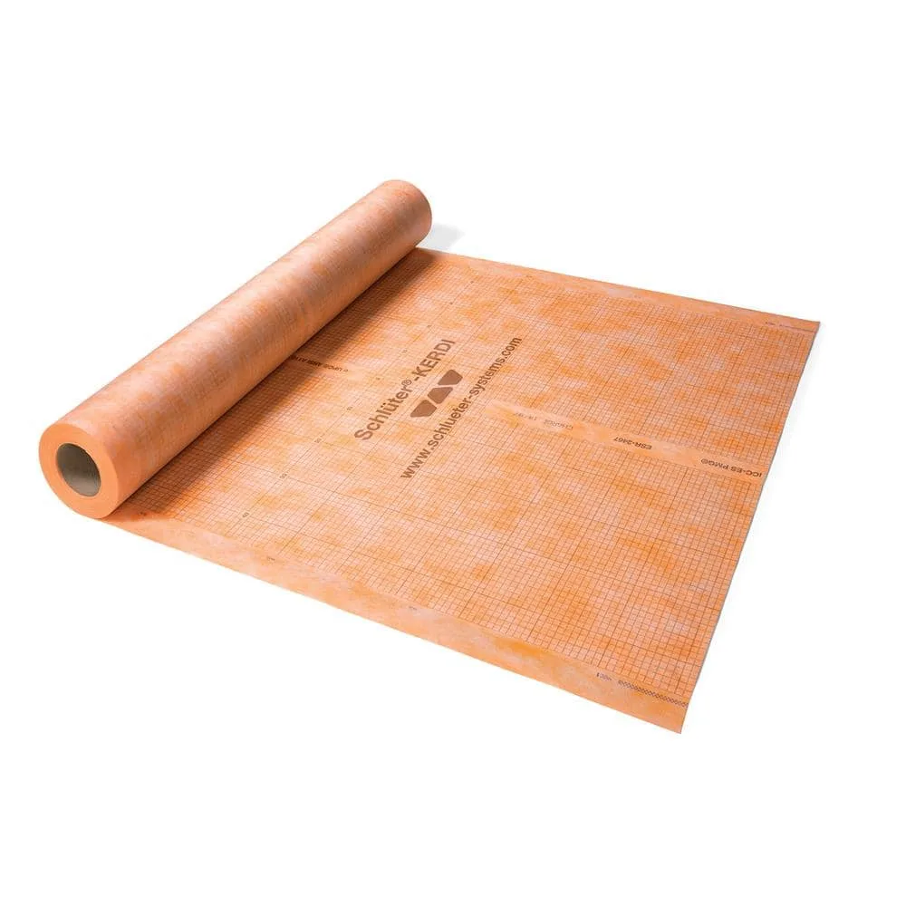 Schluter Kerdi 3 ft. 3 in. x 16 ft. 5 in. Waterproofing Membrane KERDI200/5M