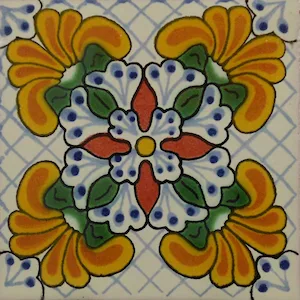 L121 - Spanish Springtime Talavera Tile