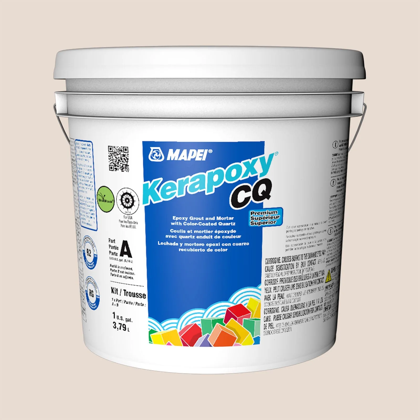 Mapei Kerapoxy CQ Honey Butter #5222 Epoxy Grout (1 Gal)