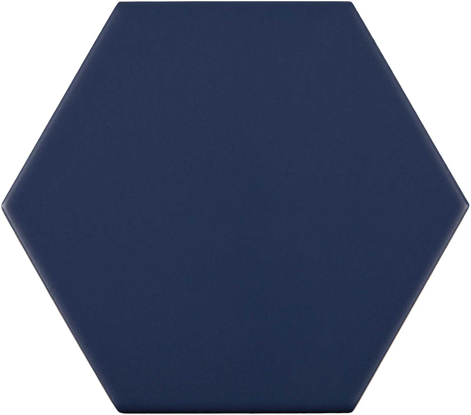 Hexagon Azul tile in matte finish, 5x6 size, glazed porcelain and ceramic material