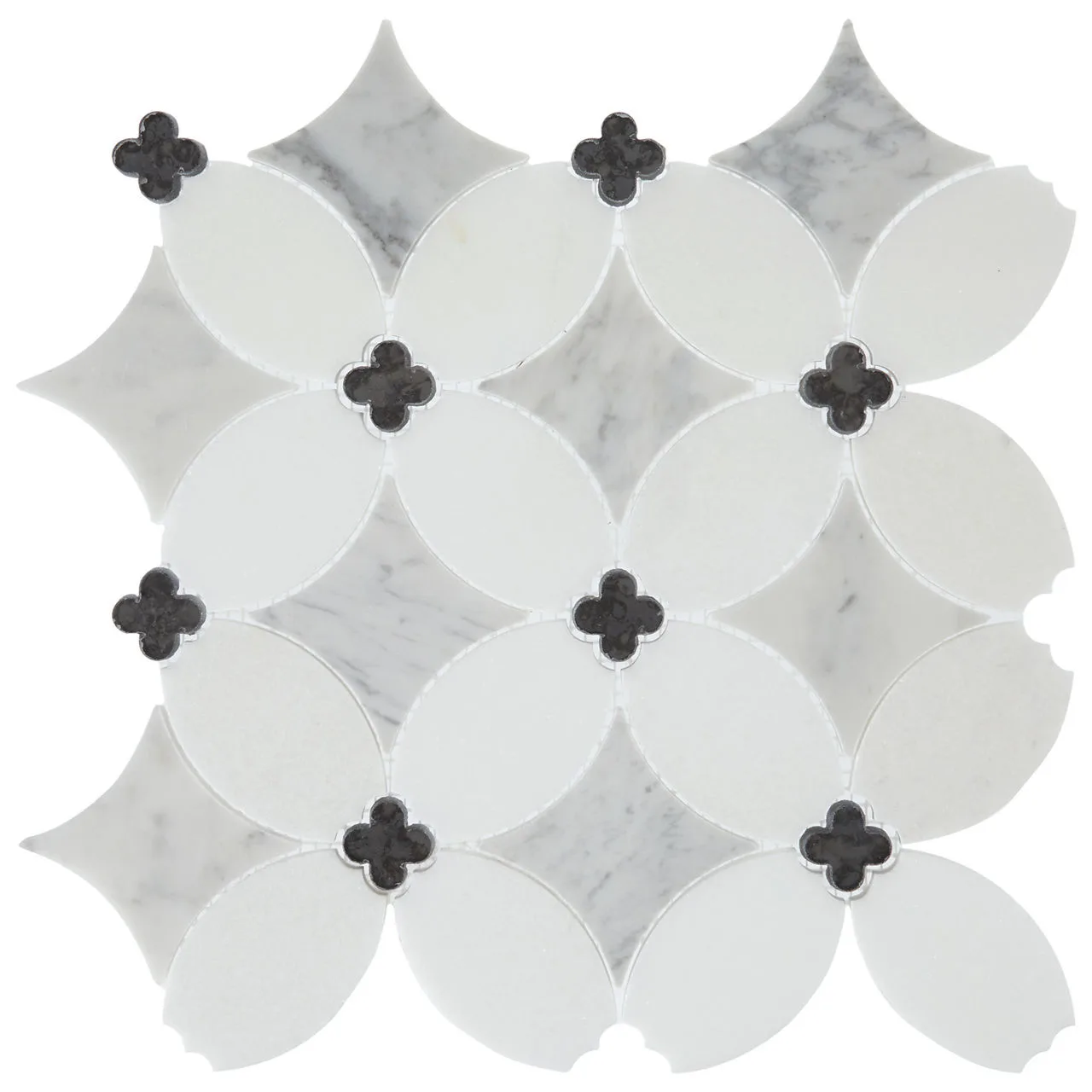 Daltile Lavaliere Carrara/Thassos/Blk Ant Mirror