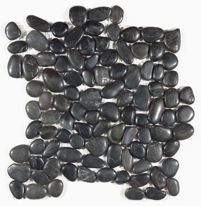 Black Pearl Polished Pebble Mosaic