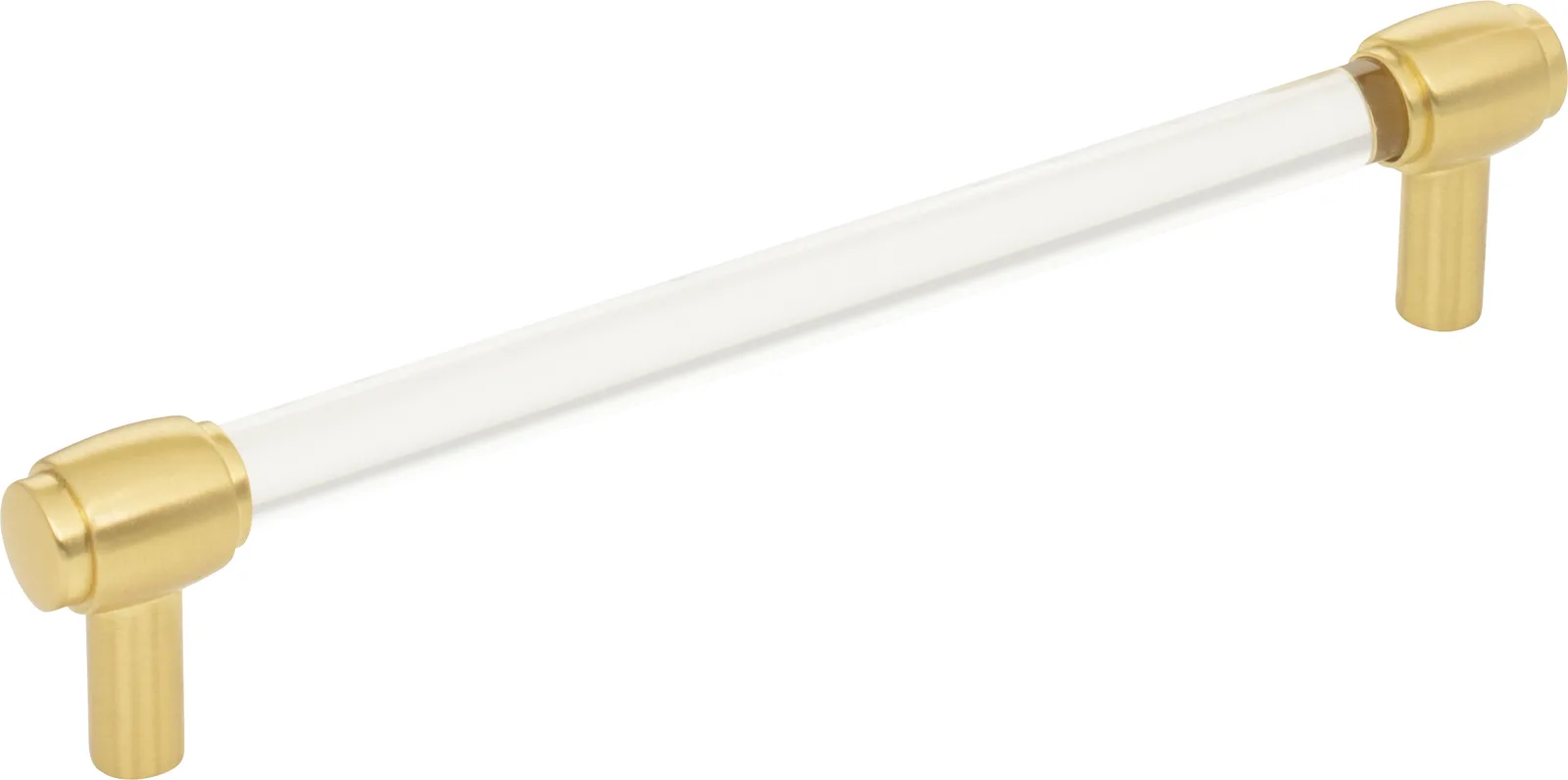 Carmen Cabinet Pull in Brushed Gold Finish, 6 inches overall length, decorative hardware for cabinets
