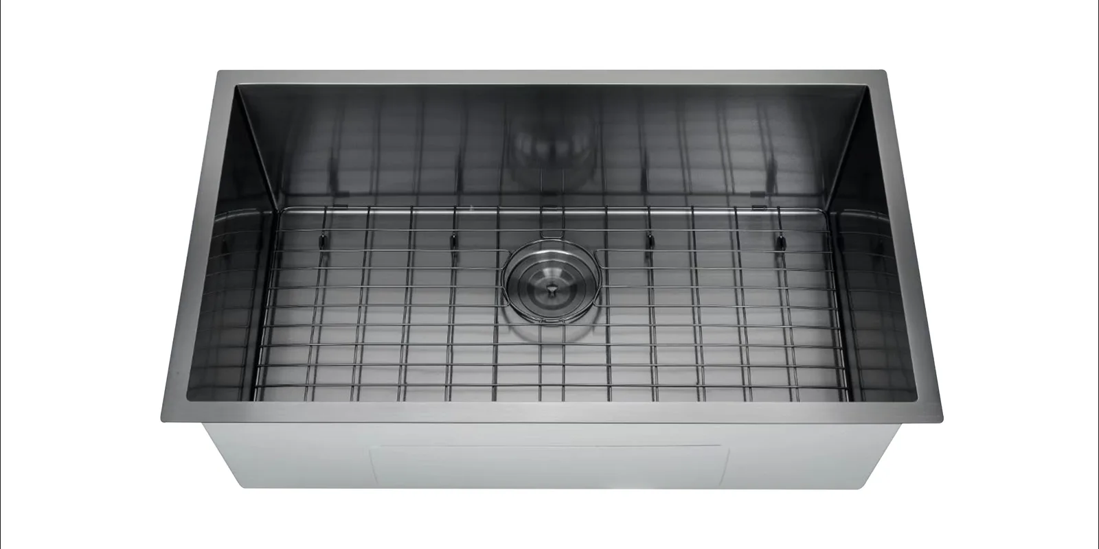 Single Square Sink Undermount, Round Corner
