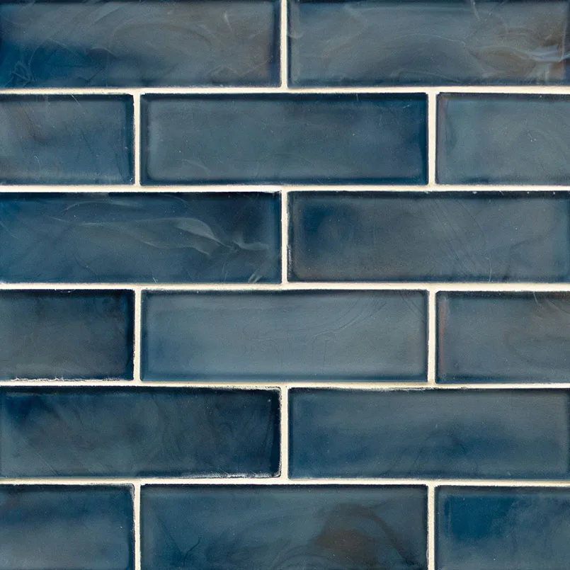 Blue Shimmer 2x6 Subway