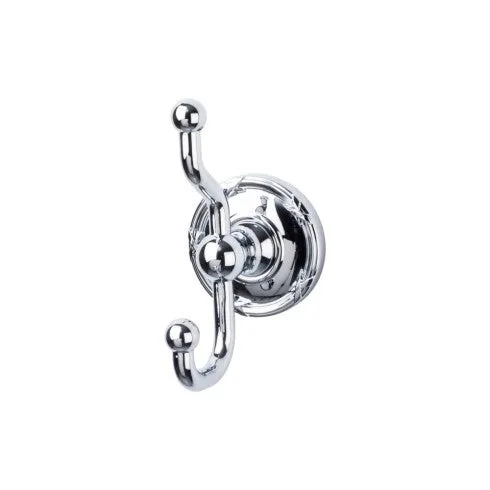 Edwardian Bath Double Hook Ribbon Backplate