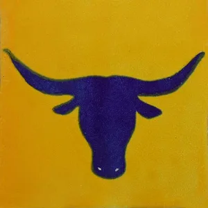 L79 Blue Bull Talavera Tile 4x4 ceramic glazed finish