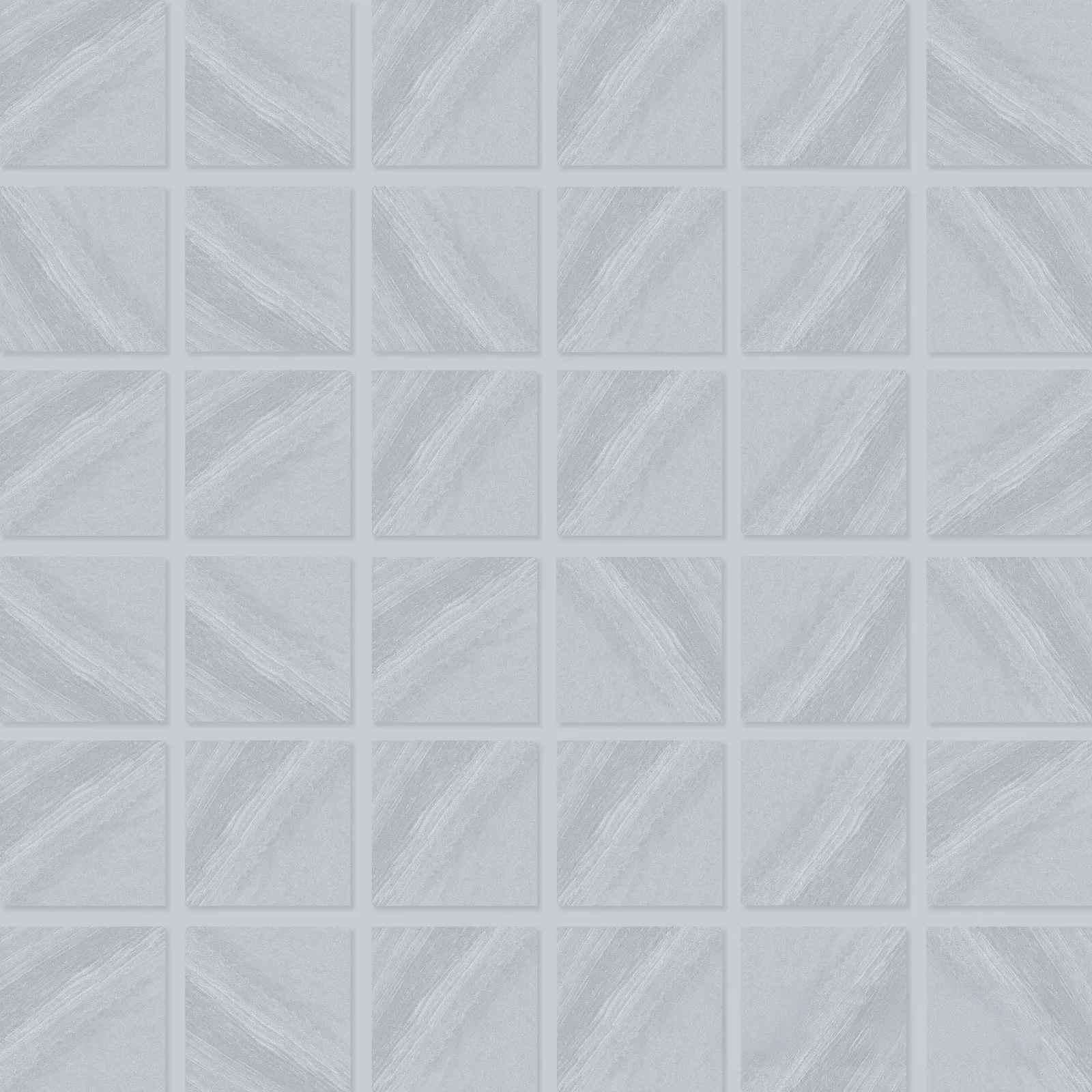 Origin Mosaic Tile in Canyon and Boulder colors, 2x2 size, matte finish, made of durable porcelain material