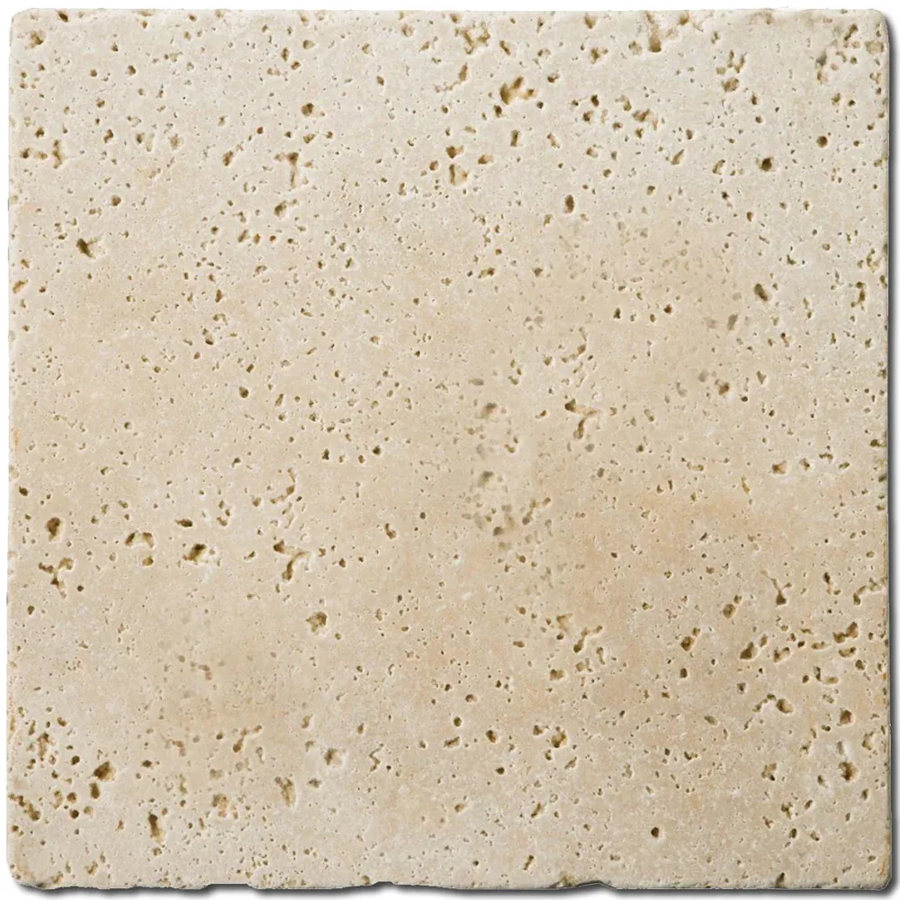 Alabastrino (Ivory) Travertine natural stone tile 12x24 tumbled finish