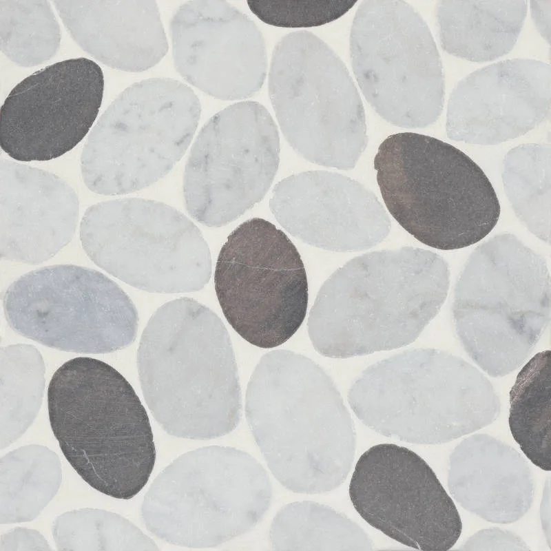 White Carrara/Dark Grey
