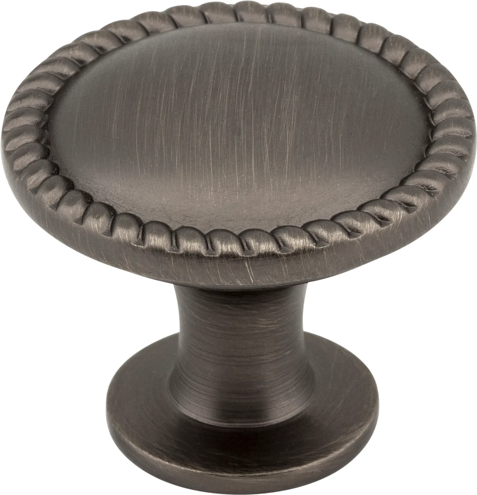Lindos Round Cabinet Knob in Chrome, Oil Rubbed Bronze, Nickel, Pewter finishes, 1-1/4 inch diameter, decorative hardware