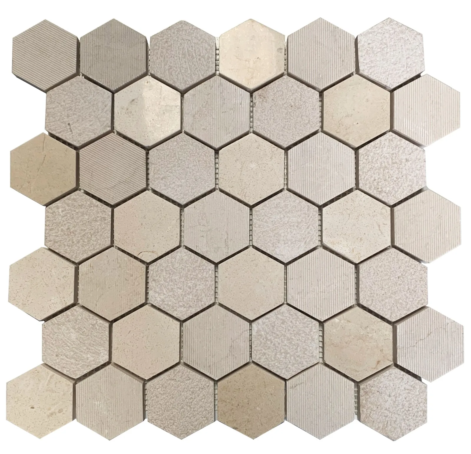 Crema Marfil Hexagon Marble Mosaic