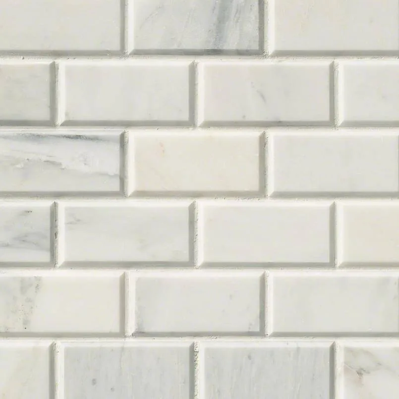 Arabescato Carrara 2x4 Mosaic